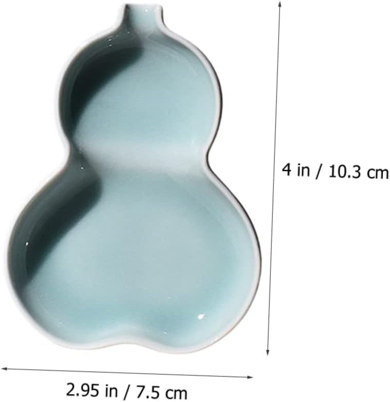 LALAFINA 3pcs Gourd Shape Decorative Ink Calligraphy Brush Holder Paint Ink Dish