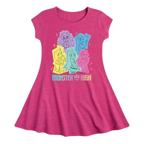 Monster High - Magical Girls & Their Spooky Pets - Toddler & Youth Girls Short Sleeve T-Shirt