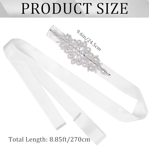 Bridal Rhinestone Wedding Waist Belt for Women Sparkly Wedding Dress Sash Belt for Wedding Party Special Occasion2
