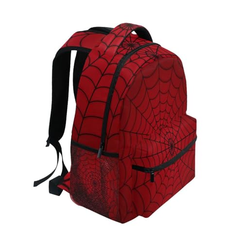 Kcldeci Toddler Backpack for School Red Spider Web Boys Girls Kids School Bags Bookbag Elementary Children Bookbags Casual Travel Back Pack2