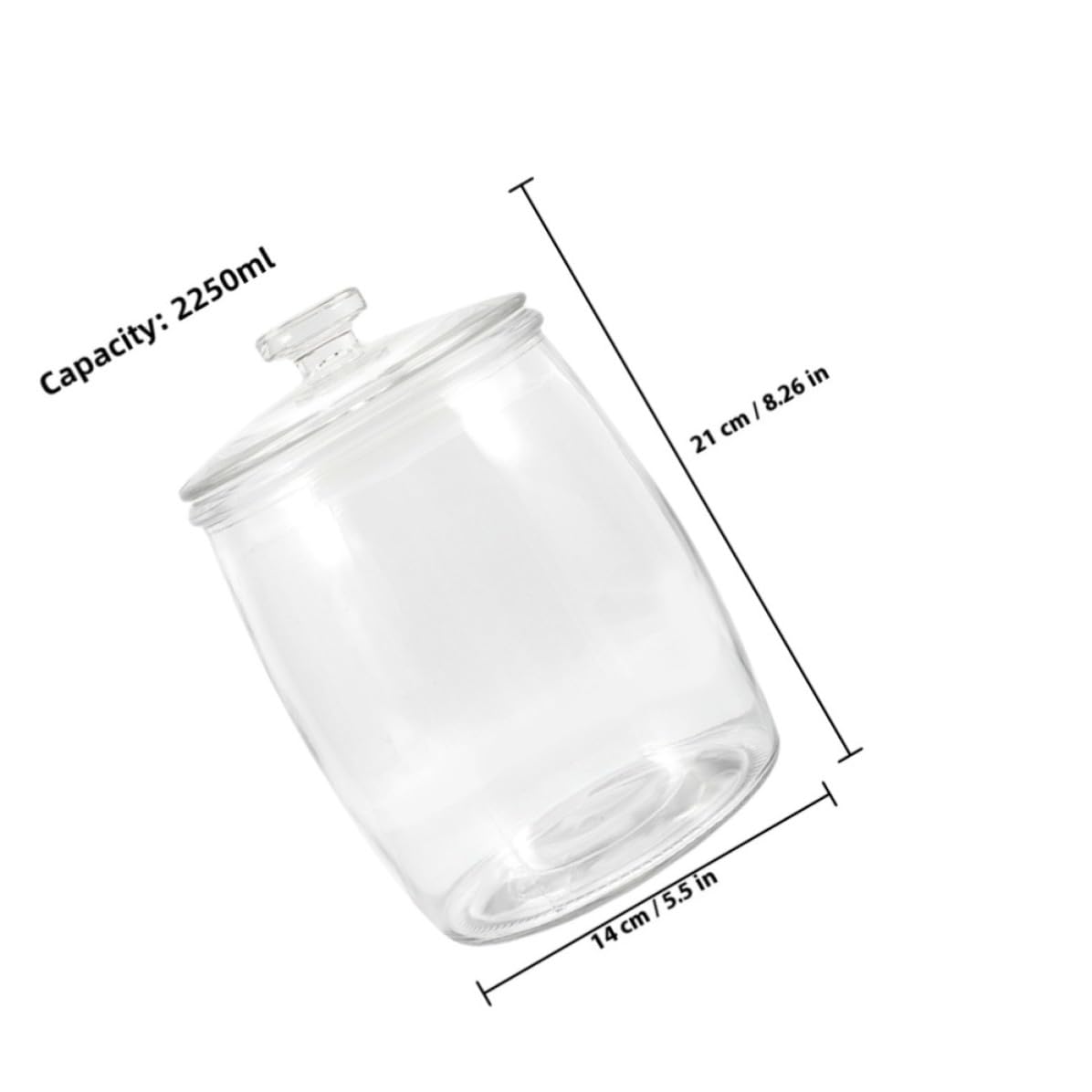 Frasco de Vidrio para Tapa de 2250ml Pepinillos