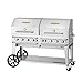 Crown Verity CV-RCB-60RDP-SI-BULK Pro Series Grill, Liquid Propane Outdoor Charbroiler with 8 Burners, Roll Dome, Single Inlet & Accommodates Bulk Tanks