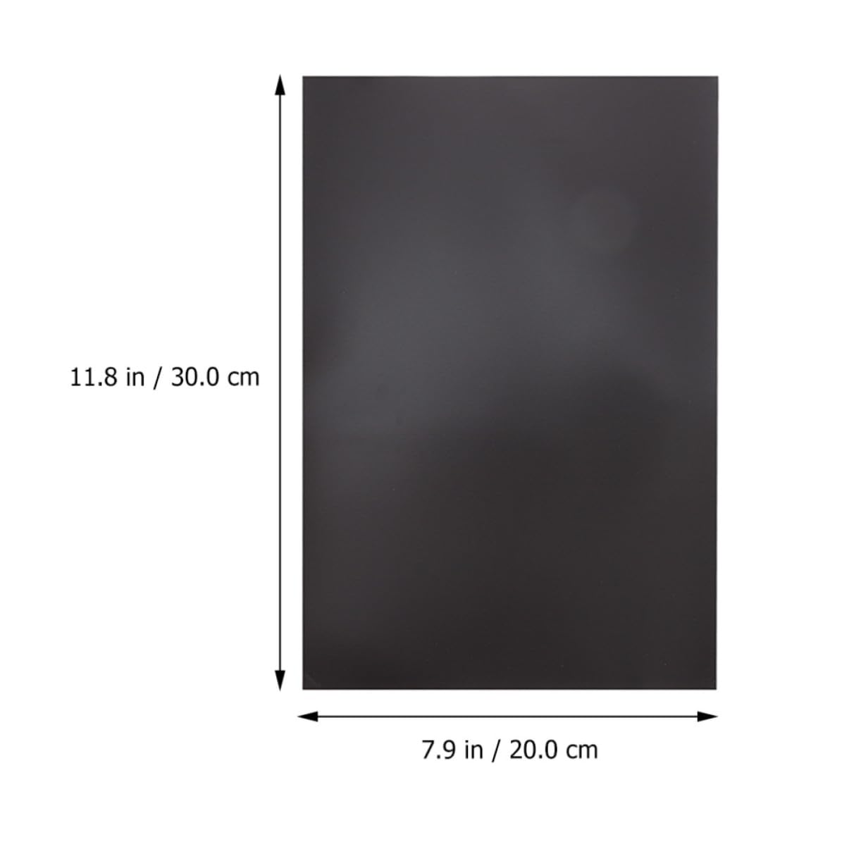 10 Stück Flexible Magnetfolie, Doppelseitig, Schwarz