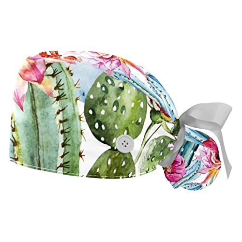 Chapeaux bouffants fleurs roses JDEZ pour maintenir les cheveux longs au travail