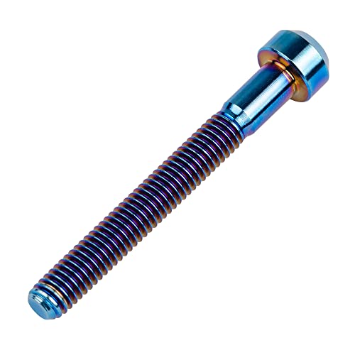 Image of Titanium Torx Square Head M6 x 10 15 20 25 30 35 40 45 50 60 65 70 80mm Screw Pack of 5 (Burn Blue, M6x50mm)