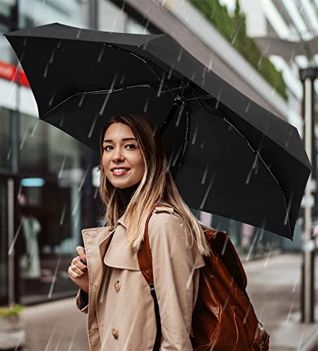 Leagera Mini Umbrella For Purse - Canopy Diameter 35Inch, Small Travel Umbrella Compact Mini Waterproof Umbrellas For Rain, Suitable For Women Purse And Pocket, Manual Opening #TOP1