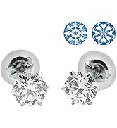 Amazon | [Sophias & D.] プラチナ 天然 ダイヤモンド ピアス 0.4