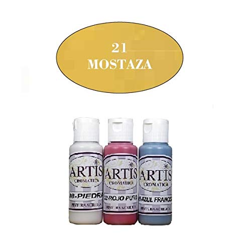 ARTIS CROMATICA PINTURA ACRÍLICA 60 ML MOSTAZA
