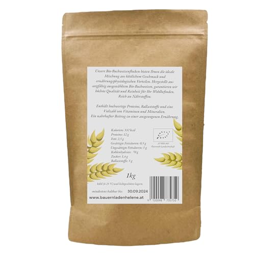 Natürlich gut: Bio-Buchweizenflocken für ein herzhaftes Frühstückserlebnis. (1000g)