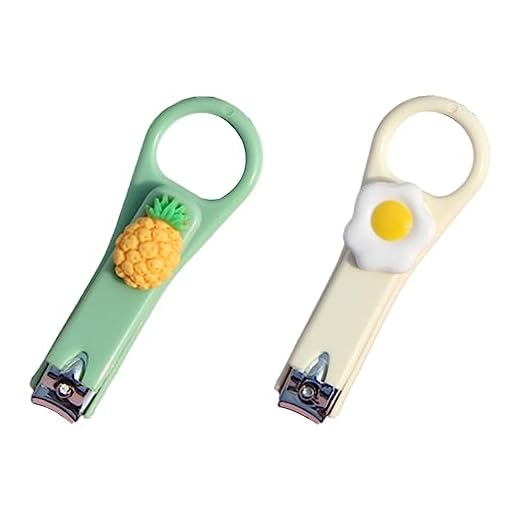 2 Piezas Cortaúñas Profesionales, Corta Uñas de Acero Inoxidable, Cortaúñas para Bebés y Niños, Cortadores de Uñas, Tijeras para uñas y manicura (Amarillo, Verde)