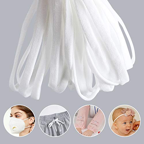 image for E-accexpert 160 Yard 1/4 inch Wide Elastic Cord Band Knitted High Sewi