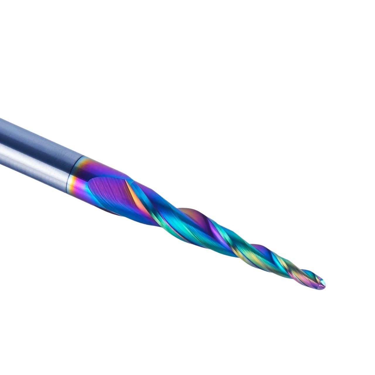 Fresa a punta sferica conica con gambo da 6 mm, punta for fresa in metallo duro con rivestimento DLC, 1 pcs(P2BC-R0.5-30.5-D6-D)