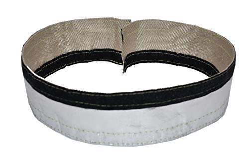 A-Team Performance - 010457 Heat Shroud Aluminized Sleeving - For Ultimate Heat Shield Protection Barrier - With Hook And Loop Closure Design 1/2" X 36" (3Ft) #TOP4