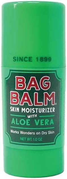 Bag Balm Vermont's Original Solid Balm Stick with Aloe Vera, Body Balm Stick for Dry Skin, Chafing, Skin Irritations & More - Cuticle Balm Stick, Lotion Stick, Mini, Tube - 1oz, 3 Pk