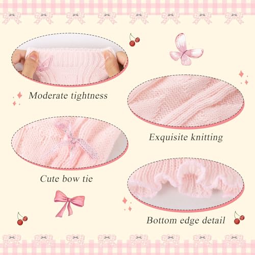 Image of Junely Leg Warmers for Women Kawaii Leg Warmer Cute Legwarmers Lolita Harajuku Gyaru Japanese Accessories