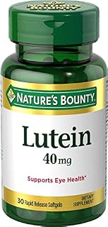 Nature's Bounty Lutein Pills, Eye Health Supplements and Vitamins, Support Vision Health, 40