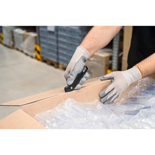 MARTOR Sicherheitsmesser, Verdeckte Klinge, SECUMAX 350 zu 98% aus recyceltem Kunststoff, Profi Cuttermesser, Leicht, Kunststoff, Rechts- & Linkshänder, GS Geprüft