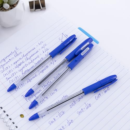 Bolígrafo BAZIC Oil Gel Azul 0.7 mm 4 unidades miniatura 5