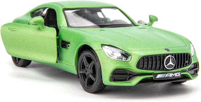 RMZ City 1/36 Scale AMG GTR Car Model, Zinc Alloy Die-Cast Pull Back Vehicles Kid Toys for Boy Girl Gift Green