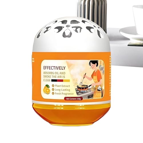 de para eliminación de polvo: ambientador con control de olores de 120 g, purificador de sólido no eléctrico, paquete perfumado reutilizable, limpiador de interior eficiente con fá