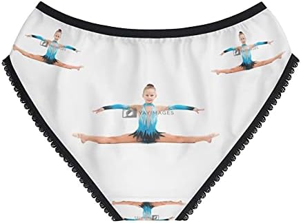 Gymnastics Figures Panties, Gymnastics Figures Underwear, Briefs, Cotton Briefs, Funny Underwear, Panties For Women
