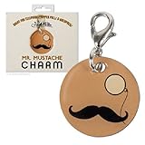 Accoutrements Mustache and Monocle Charm