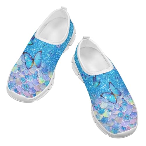 Unisex Slip On Flats Shoes for Boys Girls,Kids Lightweight Elastic Tennis Shoe Comfortable Running Walking Sneaker4