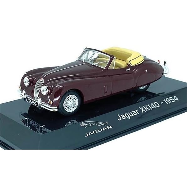 Seven Secrets Jaguar XK140-1954 Supercar in Burgundy Diecast Model SCALE 1/43 | PF76