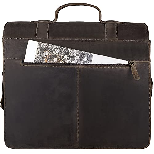 STILORD 'Marius' Leren Leraar Tas Vintage Schooltas Grote Aktetas Laptoptas Schoudertas Tassen voor Leraren Boekentassen Docententas Lederen - Image 5
