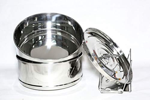 Stackable Stainless Steel Insert Pans - 6Qt- Inserts For Instant Pot - Pan For Instapot - Accessories For Instant Pot- Fits 6 Qt & Above - Pressure Cooker Steamer Pan Accessories #TOP6