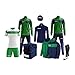 Zeus Marchio Box Apollo Kit Completo Formato da Tuta Training Tuta Relax Giubbotto Calze ZUCCOTTO Borsone K-Way Kit Calcio Calcetto - Home Shop Italia (Blu-Verde, L)