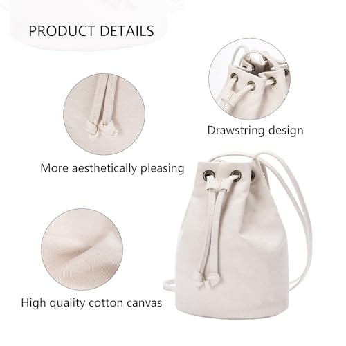 Black Drawstring Crossbody Bag Nylon Fabric Large Capacity Organizer Bag with Gold Tone Hardware3