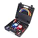 Produktbild Auto AC Kältemittelaufladung Druckuhr-Armatur - Manifold Gauge Kit 2-Wege Monteurhilfe Klimaanlage Kältemittel mit 3 Füllschläuchen 1,5 M & 2 x Einstellbar Anschlussadapter R134a