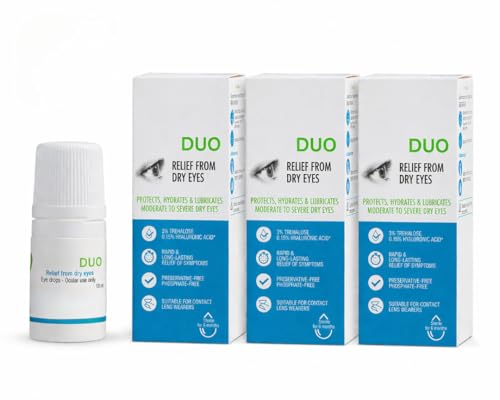 Triple Pack - Duo Optic Drops 10ml | Rapid Relief for Dry, Tired, Sore E.y.e.s | Contact Lens...
