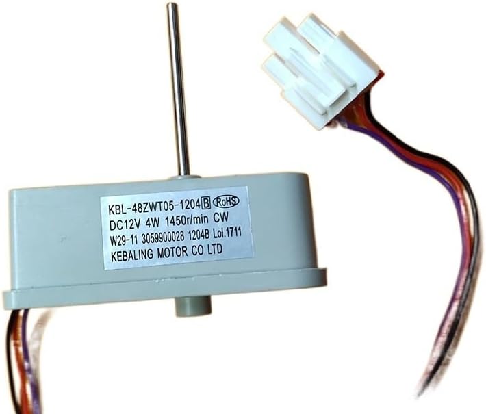 KBL-48ZWT05-1204 Refrigerator Fan Motor Replacement For TCL KBL-48ZWT05-1204 DC12V 4W 1450r/min Freezer Parts Accessories