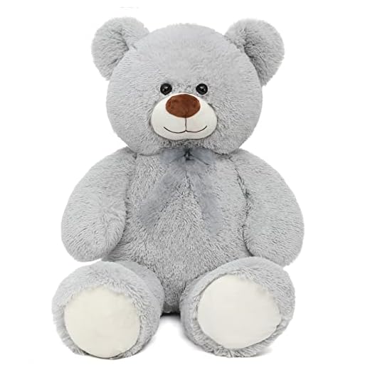 Toys Studio 36 inch Big Teddy Bear Cute Giant Stuffed Animals Soft Plush Bear for Girlfriend Kids, Grey