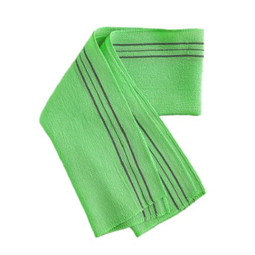 あかすり タオル ビッグサイズ 繰り返し使用可能 韓国 アカスリミトン 垢すり スポンジ アカスリ グローブ かため 腰背中用長めtowel-005 (グリーン)
