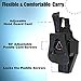 Level 3 Duty Holster for Glock 19 Glock 17 Gen 1 2 3 4 5, Glock 23 22 32 Gen 1 2 3 4, Glock 45 44 19X, Law Enforcement Duty Belt Holster, Adjustable Retention/Cant Gun Holster - Right Handed