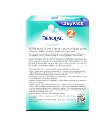 Image of Dexolac Follow-Up Formula Stage 2 Powder (6-12 Months), 1.2 kg