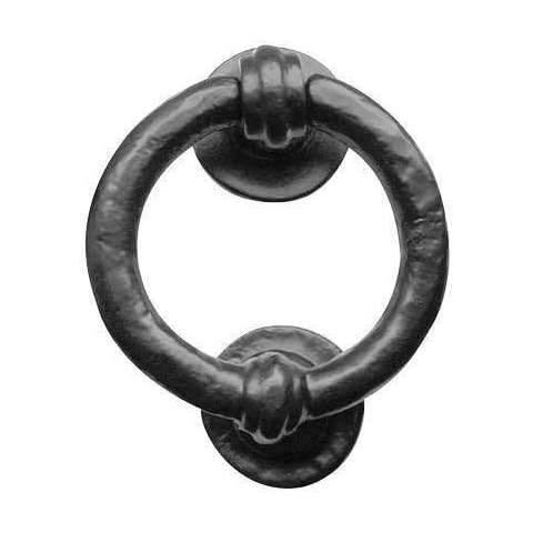 Frelan Hardware Antique Black Ring Door Knocker Cover