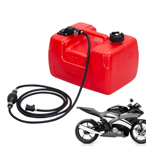 Tank für Außenborder, Bootstank | Meeresöl kann,3 Gallonen Ölbehälter mit Filter und Rohr für Boote und Wasserfahrzeuge, Yachtrohn kann