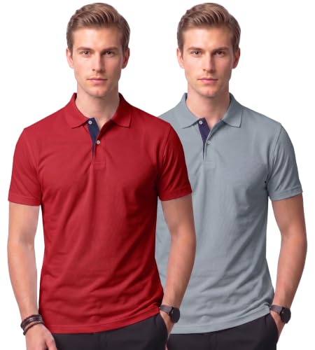 Image of XENOVAURBAN Dry Fit Polo Combo Tshirts for Man | Regular Fit | Quick Dry Mars Fabric Polo T-Shirt with Collar for Men