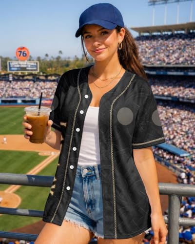 Image of 99TIMORO Graphic Baseball Jersey Shirts for Men and Women | Street Wear Funny Button Down Shirt Short Sleeve Lightweight Breathable Casual Wear Sports Events Summer Gifts Relaxed Fit