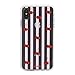 Sonix Cherry Stripe Cell Phone Case [Military Drop Test Certified] Women's Protective Clear Series for Apple iPhone Xs Max