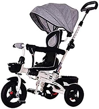 Moolo Children's 3-Wheeled Scooter, Light Folding Shock Absorber, Rotary Stroller Kids Car 1-5 Year Old, Pedal Trikes