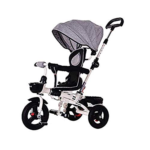 Moolo Children's 3-Wheeled Scooter, Light Folding Shock Absorber, Rotary Stroller Kids Car 1-5 Year Old, Pedal Trikes #TOP9
