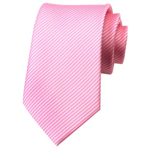 MAIANY Corbatas para hombre, 8cm Color sólido Corbata Formal para Hombres, Corbata Clásica Premium para Hombres Boda Negocios (Rosa)