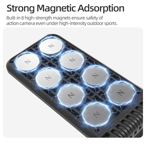 Image of Magnetic Mount Stand Compatible for DJI OSMO 360, Magnet Steering Holder Bracket with 1 /4 Screw for Action Camera, Stand Base for Insta360 X5 /X4 /X3 /GO 3S /GO Ultra /Pocket 3 /Action 5Pro /Hero13