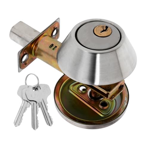 SEWACC Locking Auxiliary Lock Heavy Duty Hidden Deadbolt Lock for Interior Doors
