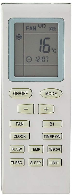 LUCRE Ac Remote Compatible for Onida/Voltas/Godrej/Lloyd/Videocon/Gree/Electrolux/Blue Star Split/Window AC Remote Control 1.5 Ton (Universal, AC-18A) SRL_110-image-35